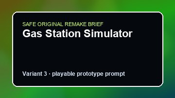 Gas Station Simulator original gas station simulator diy game reference artwork 3