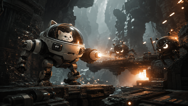 Gato Roboto original game remake reference artwork 2