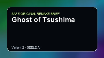 Ghost of Tsushima original game remake reference artwork 2