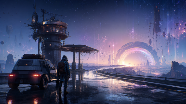 Glitchhikers The Spaces Between original game remake reference artwork 2