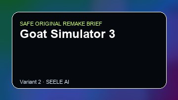Goat Simulator 3 original game remake reference artwork 2