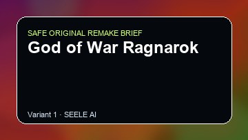 God of War Ragnarok Game Customer Remake preview