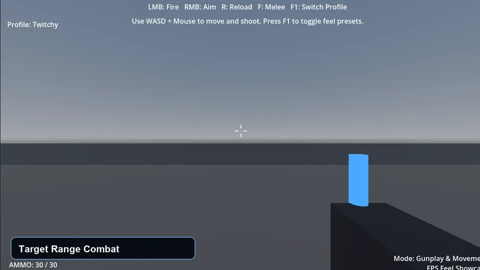 Godot FPS game generator — feature 01 view