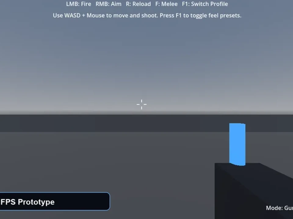 Godot FPS game generator — hero 03 view