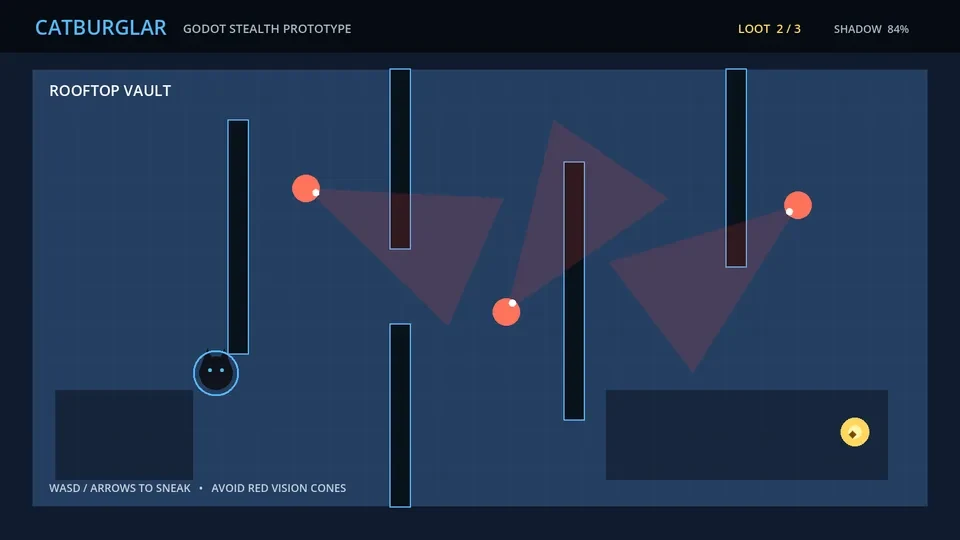Godot stealth game generator — feature 02 view