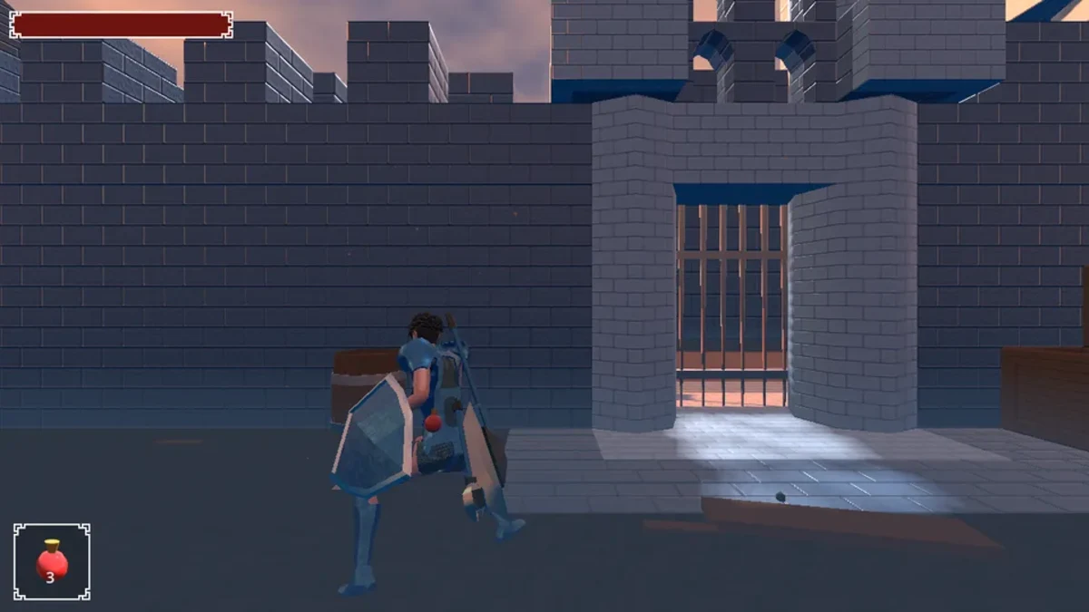 Godot soulslike game generator — scenario 01 view