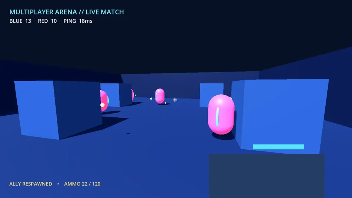 FPS multiplayer scenario 02 visual