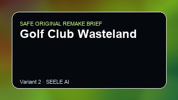 Golf Club Wasteland original game remake reference artwork 2