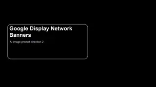 Responsive display ad visual with abstract product podium