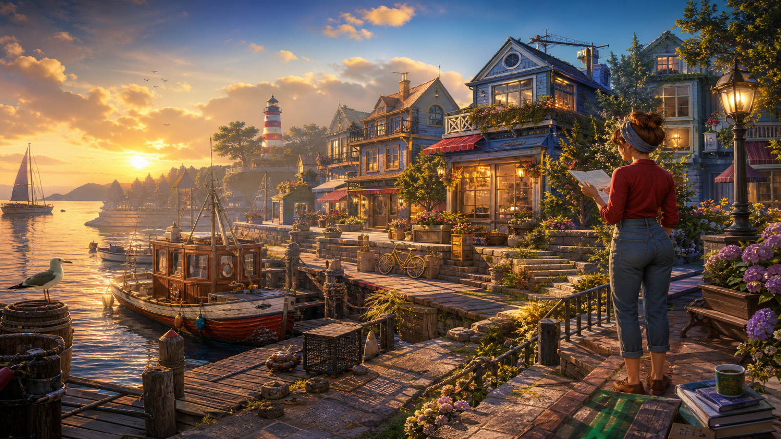 Gossip Harbor Merge Story original game remake reference artwork 3