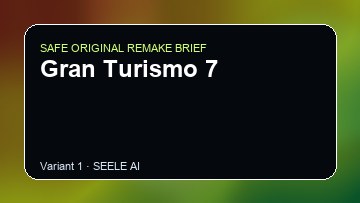 Gran Turismo 7 Game Customer Remake preview