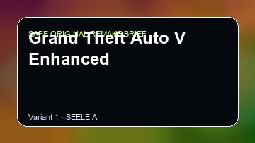 Grand Theft Auto V Enhanced Game Customer Remake preview