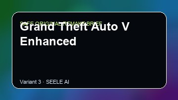 Grand Theft Auto V Enhanced original game remake reference artwork 3