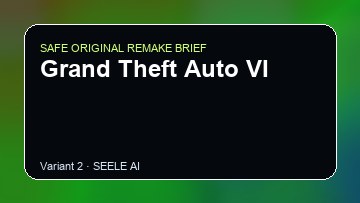 Grand Theft Auto VI original game remake reference artwork 2