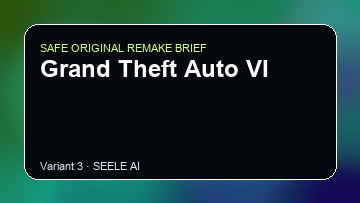 Grand Theft Auto VI original game remake reference artwork 3