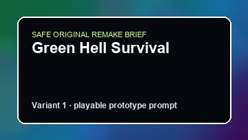 Green Hell Survival Jalopy Custom Game Builder preview