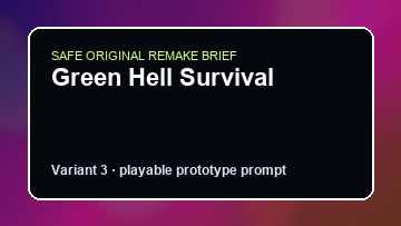 Green Hell Survival original green hell survival custom game reference artwork 3