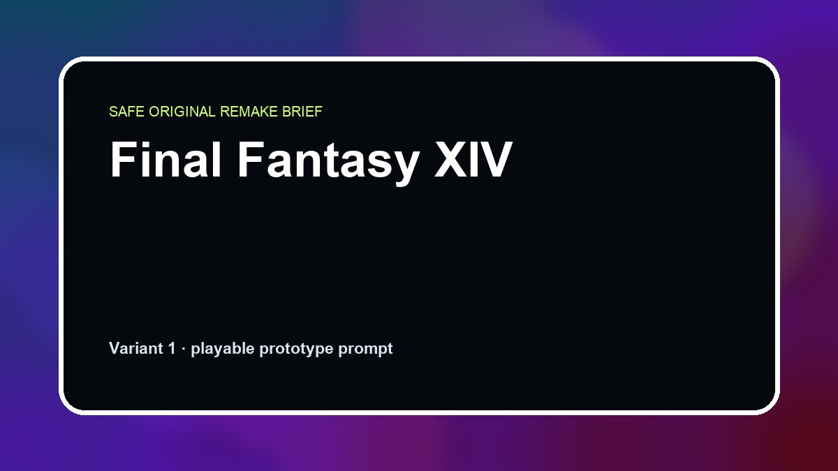 Final Fantasy XIV original final fantasy xiv diy game reference artwork 1