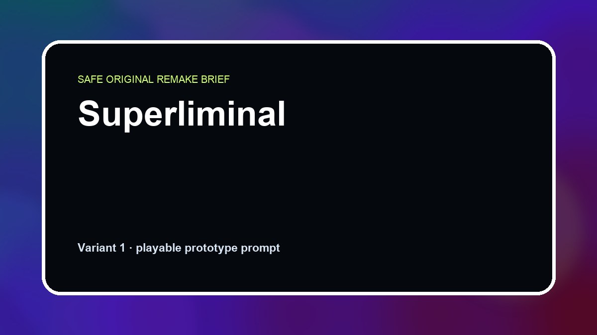 Superliminal original superliminal diy game reference artwork 1