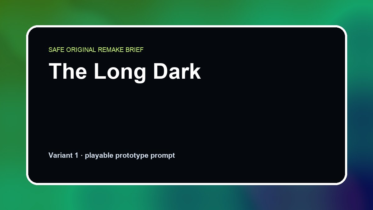 The Long Dark original the long dark diy game reference artwork 1