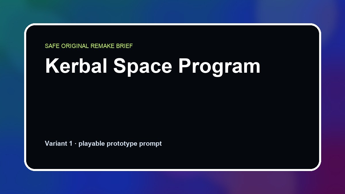 Kerbal Space Program original kerbal space program diy game reference artwork 1