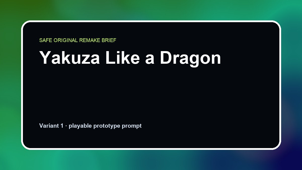 Yakuza Like a Dragon original yakuza like a dragon custom game reference artwork 1
