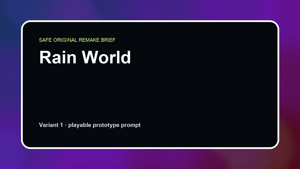 Rain World original rain world custom game reference artwork 1