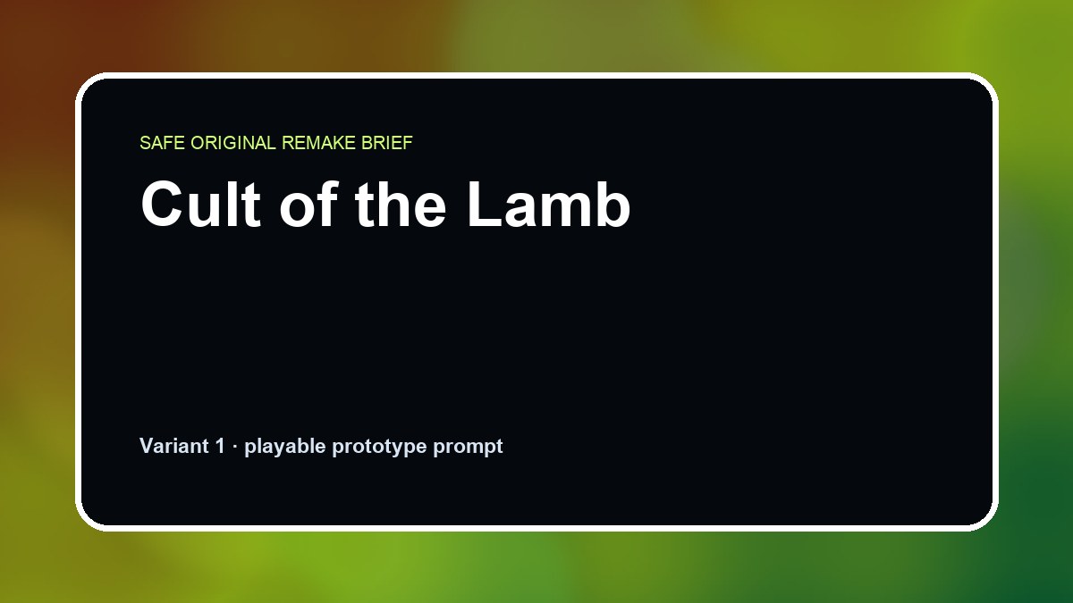 Cult of the Lamb original cult of the lamb diy game reference artwork 1