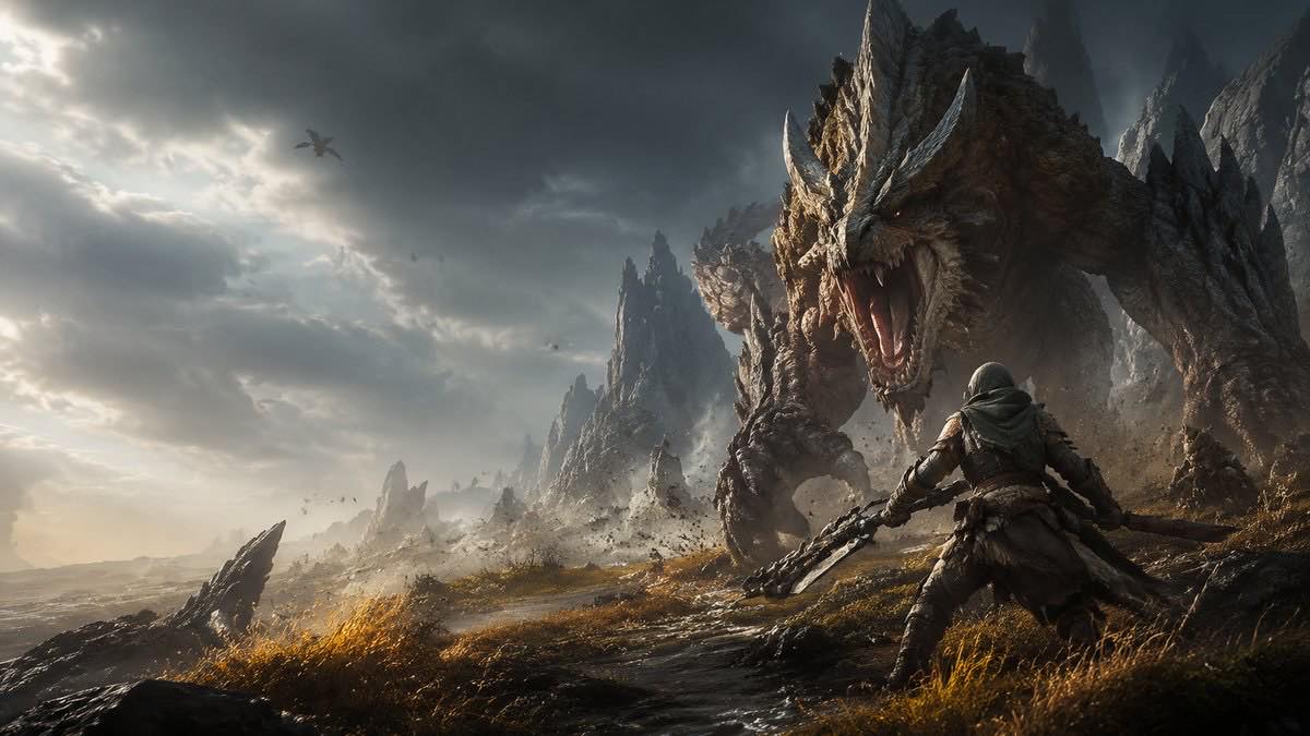 Monster Hunter Wilds original monster hunter wilds custom game reference artwork 1