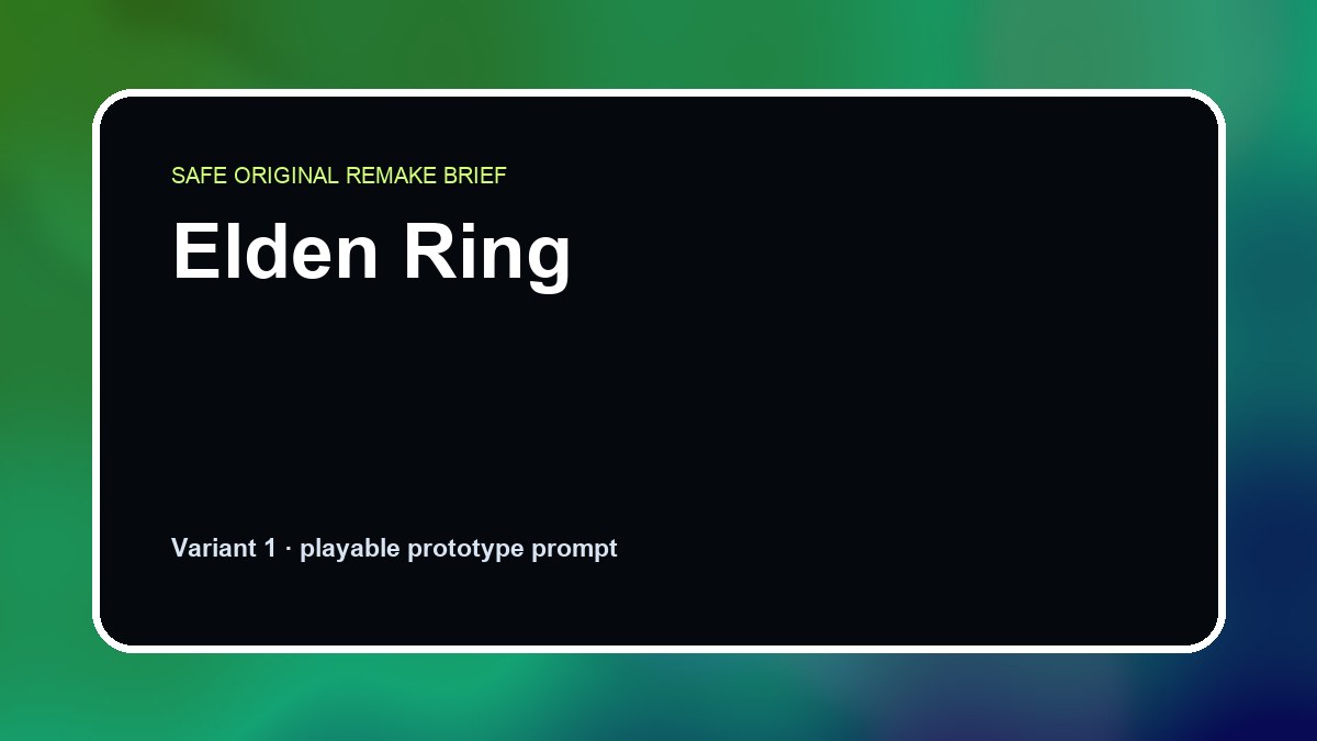 DIY Game Templates example