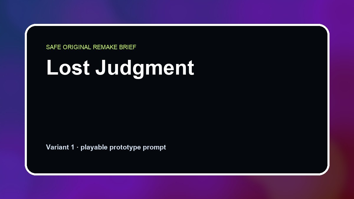 Lost Judgment original lost judgment diy game reference artwork 1