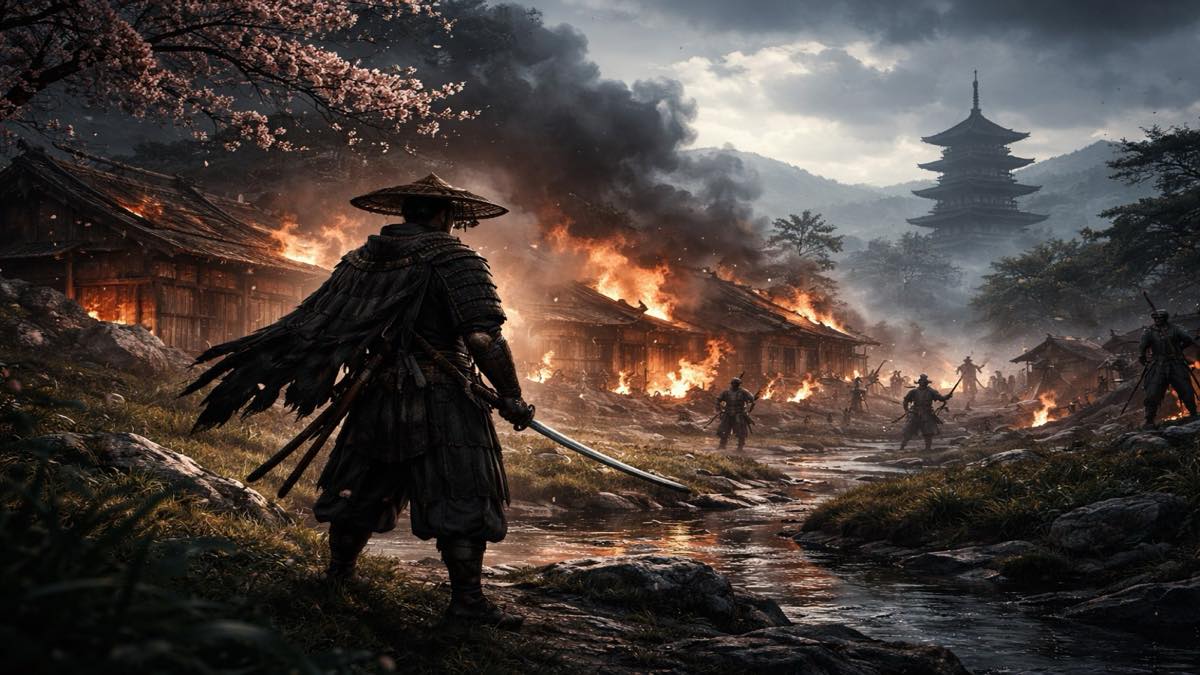 Ghost of Tsushima original ghost of tsushima custom game reference artwork 1