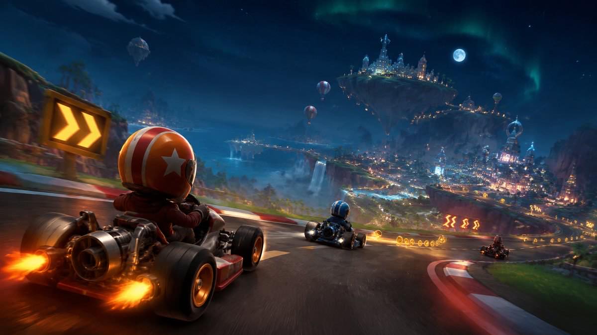 Mario Kart World original mario kart world game creator reference artwork 1