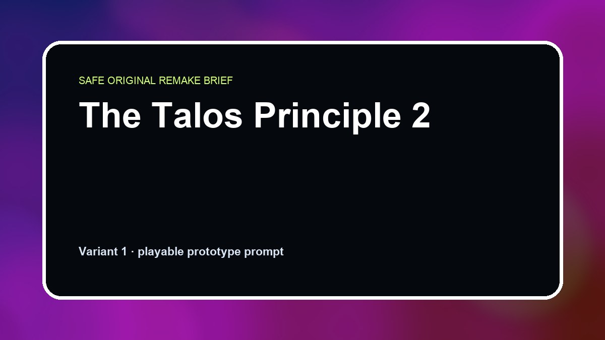 The Talos Principle 2 original the talos principle 2 custom game reference artwork 1