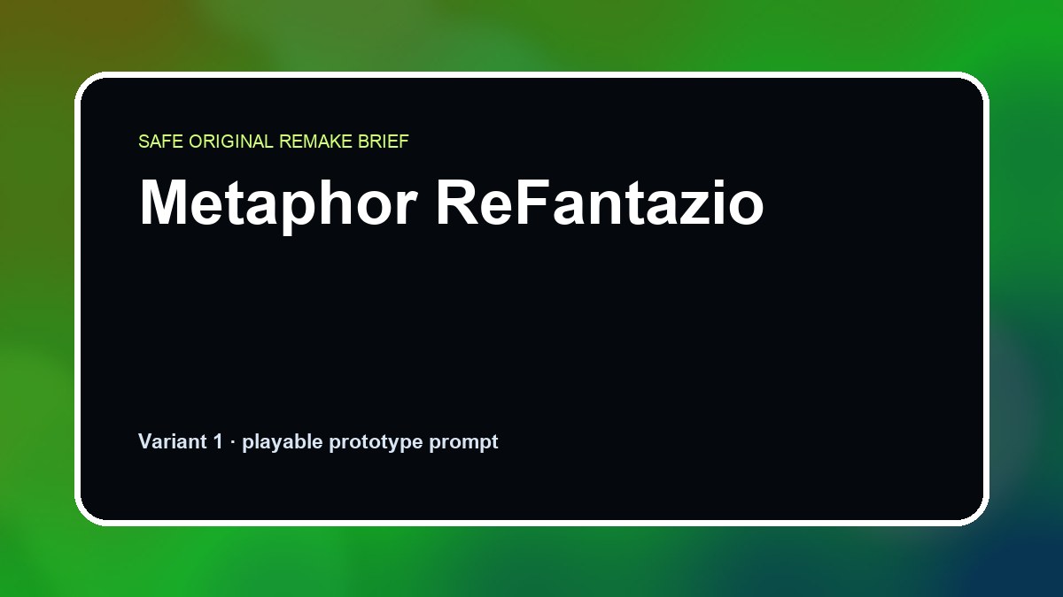 Metaphor ReFantazio original metaphor refantazio custom game reference artwork 1