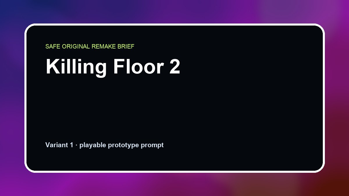 Killing Floor 2 original killing floor 2 diy game reference artwork 1