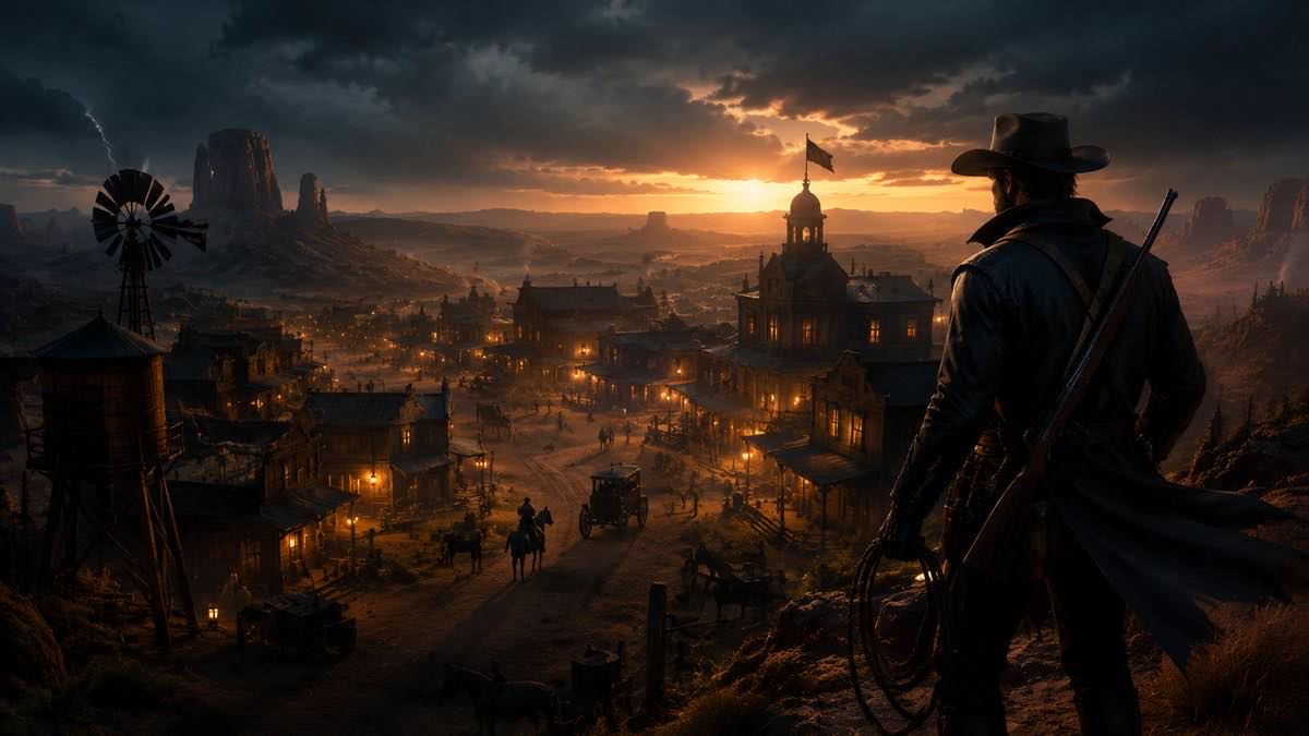 Far Far West original far far west custom game reference artwork 1