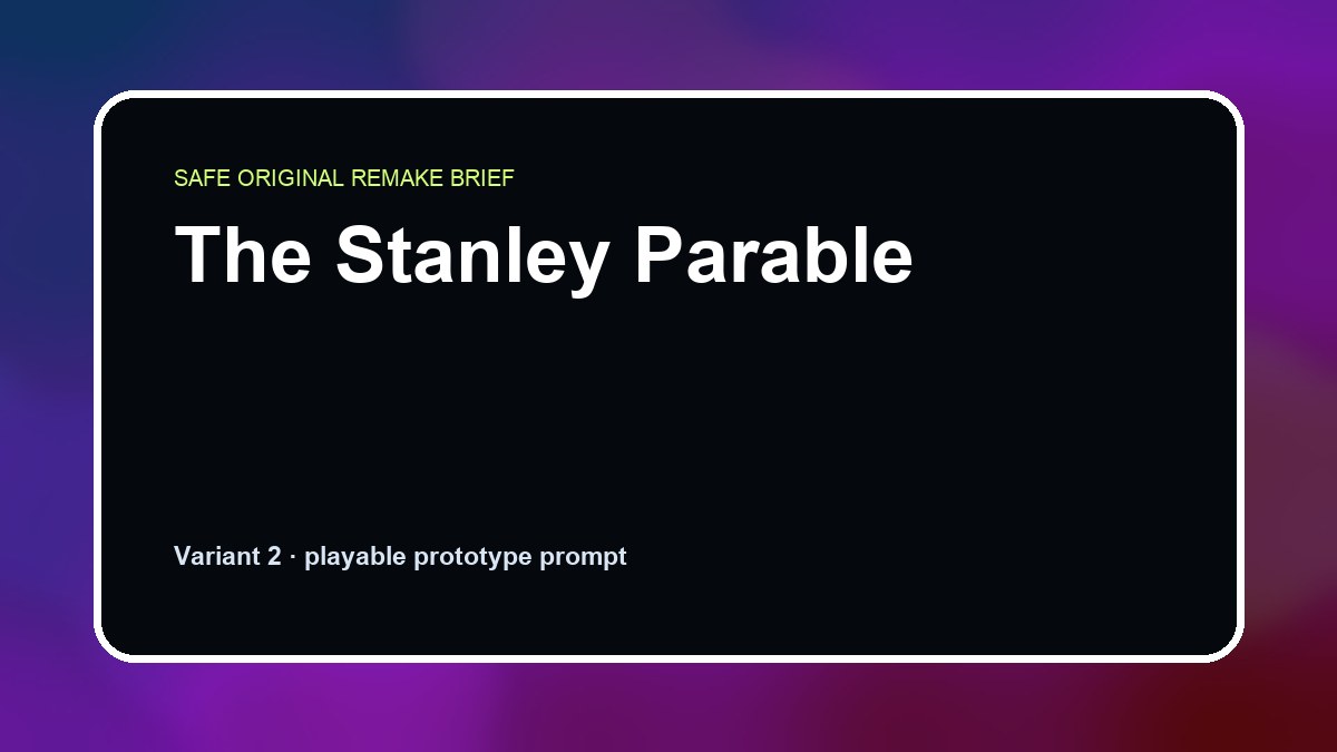 The Stanley Parable original the stanley parable diy game reference artwork 2