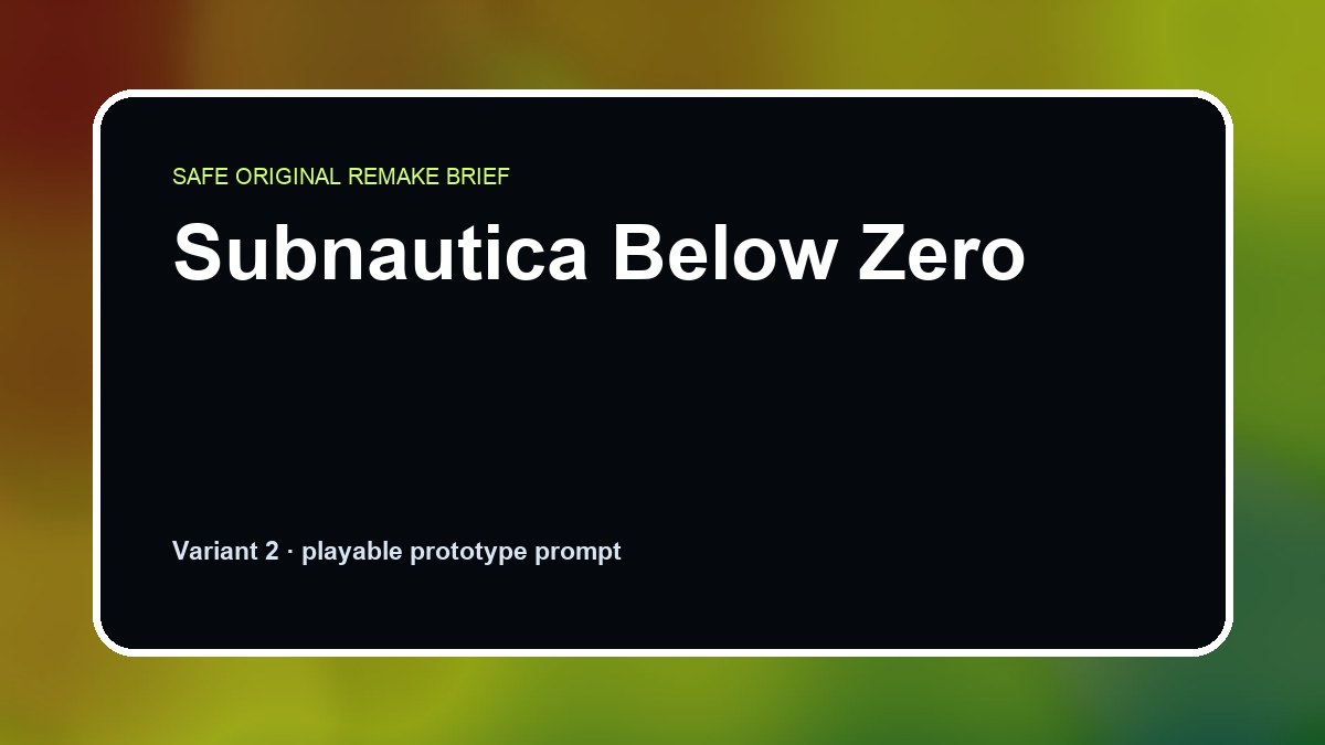 Subnautica Below Zero original subnautica below zero diy game reference artwork 2