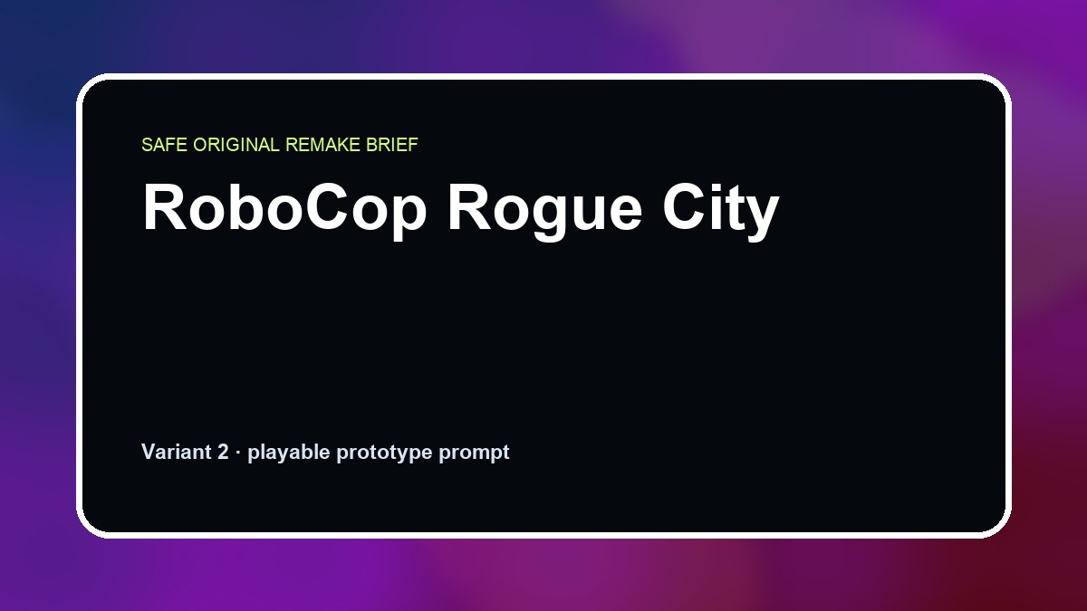 RoboCop Rogue City original robocop rogue city diy game reference artwork 2