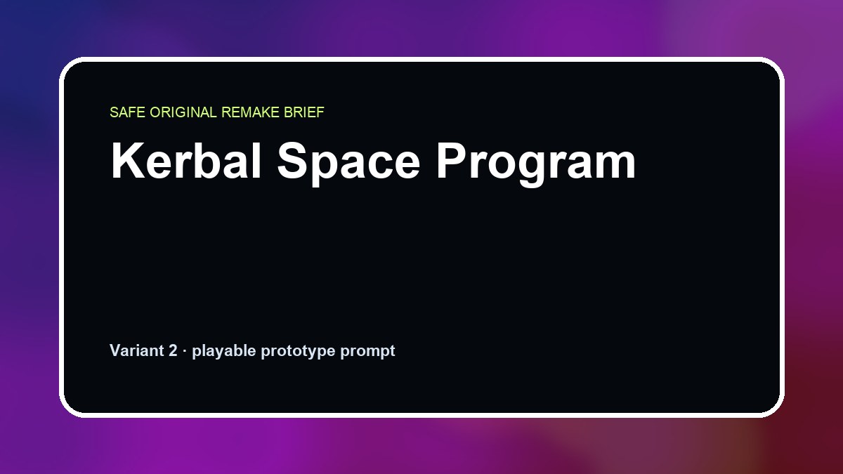 Kerbal Space Program original kerbal space program diy game reference artwork 2
