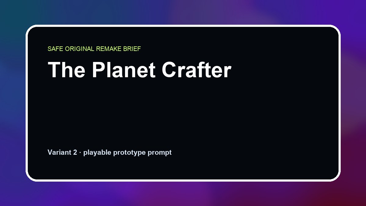 The Planet Crafter original the planet crafter diy game reference artwork 2