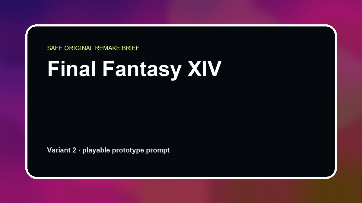 Final Fantasy XIV original final fantasy xiv diy game reference artwork 2