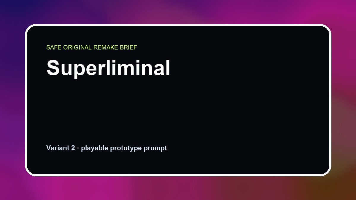 Superliminal original superliminal diy game reference artwork 2