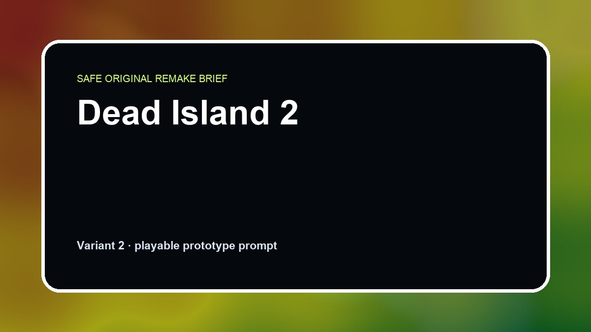 Dead Island 2 original dead island 2 custom game reference artwork 2
