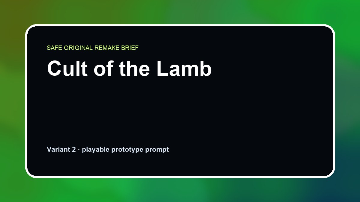 Cult of the Lamb original cult of the lamb diy game reference artwork 2