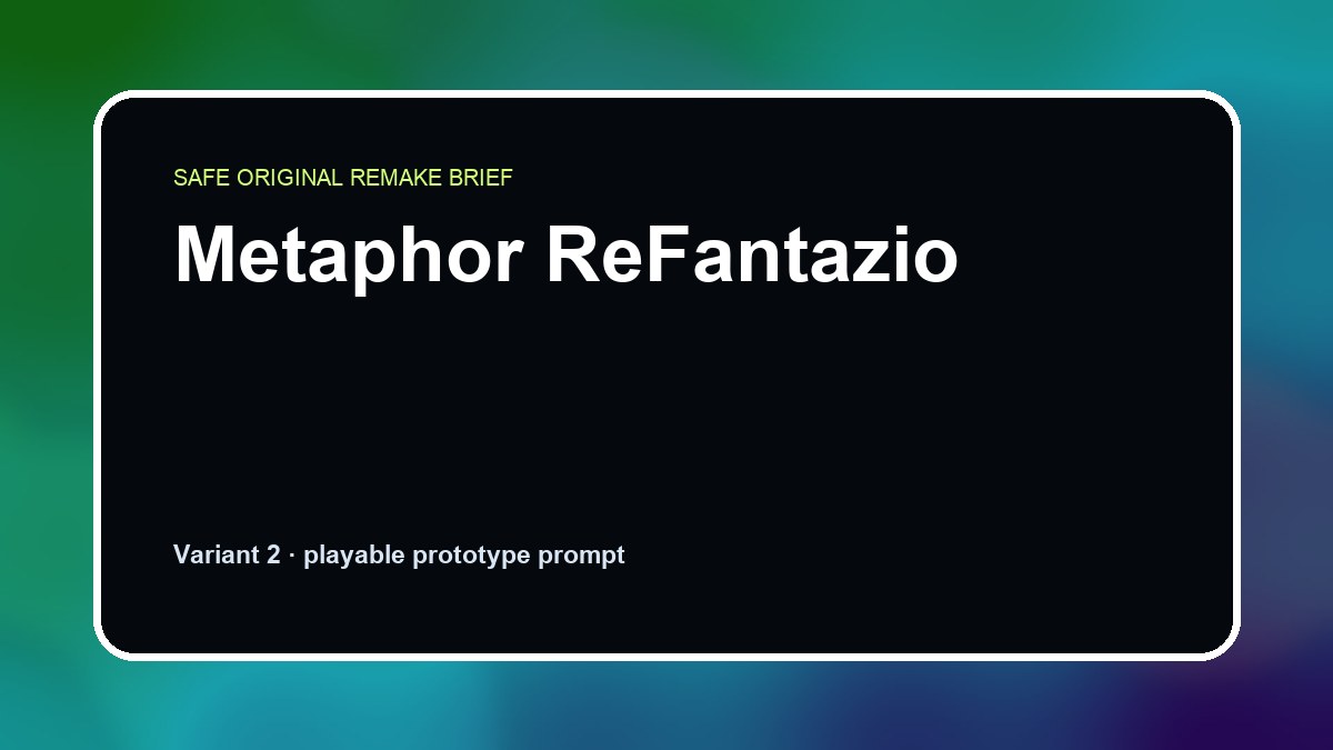 Metaphor ReFantazio original metaphor refantazio custom game reference artwork 2
