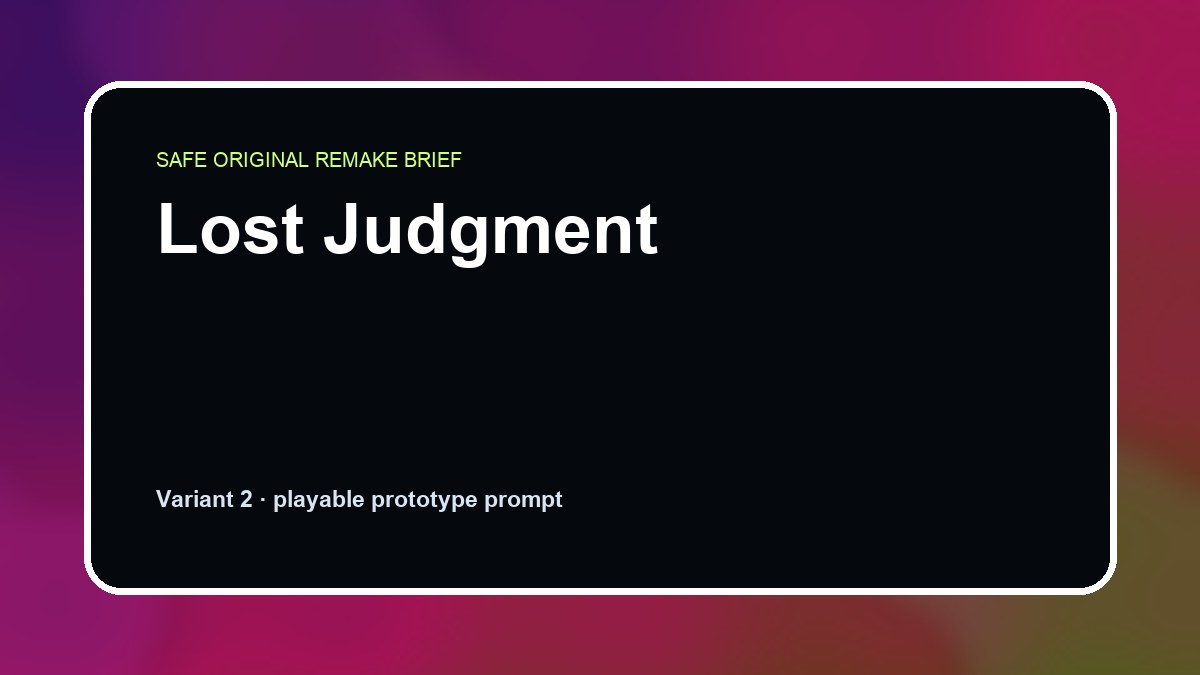 Lost Judgment original lost judgment diy game reference artwork 2