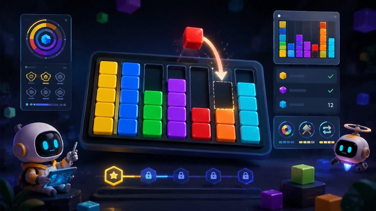 Block Out Color Sort Puzzle original block out color sort puzzle diy game reference artwork 3