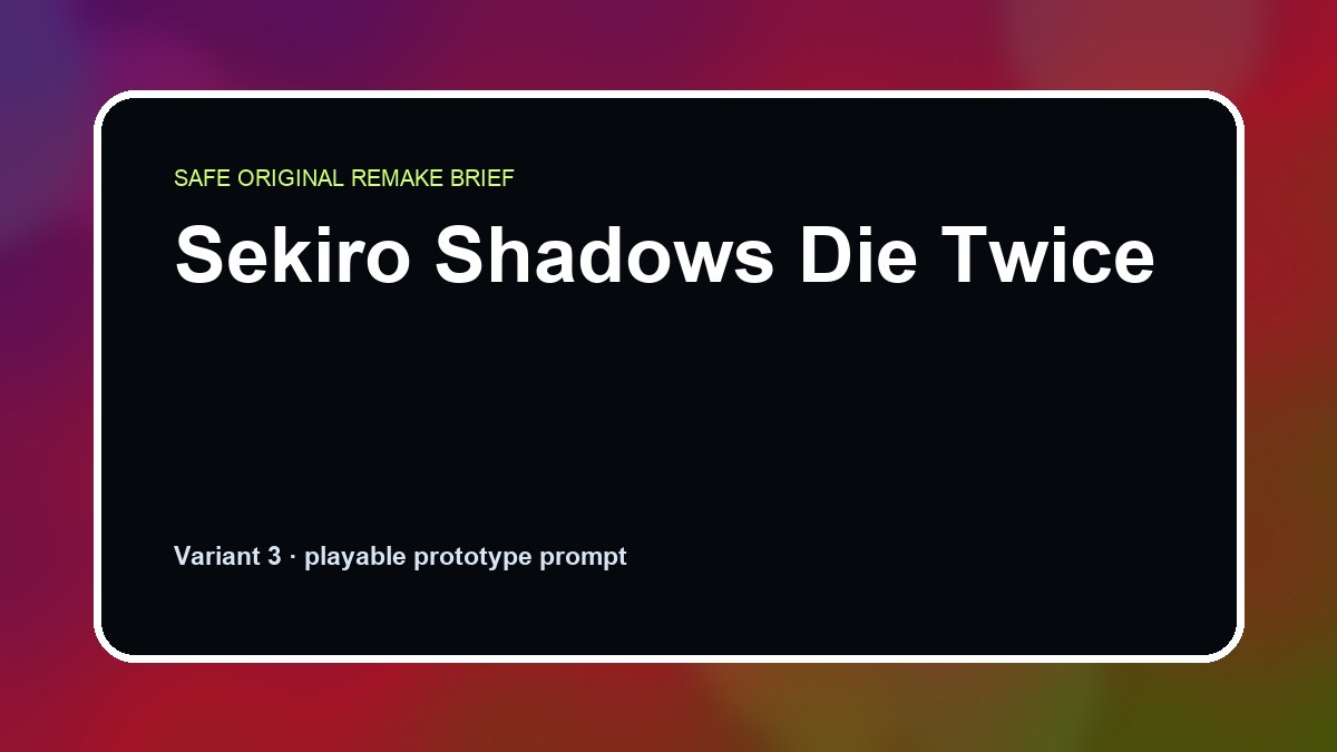 Sekiro Shadows Die Twice original sekiro shadows die twice custom game reference artwork 3
